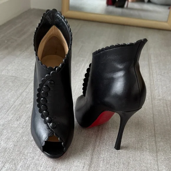 Black Christian Louboutin boots - Deguise 100 Nappa Shiny size 35 - Picture 3 of 15